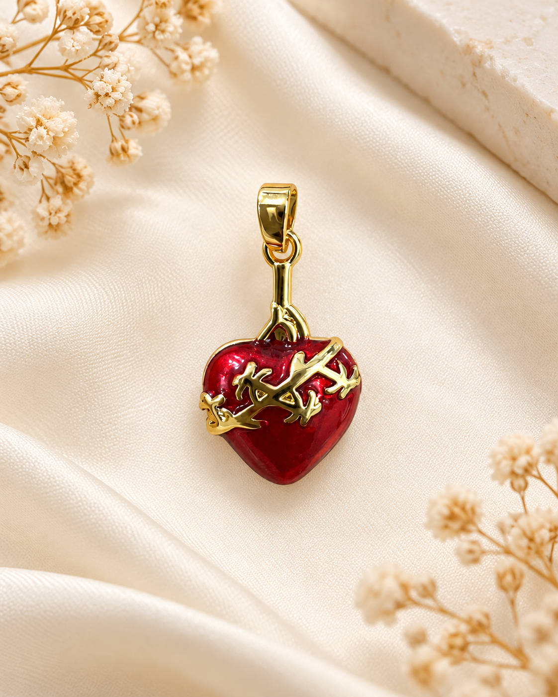 Dije Sagrado Corazón con Espinas