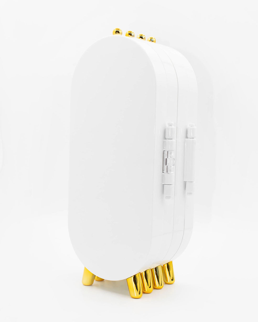 Exhibidor acordeón blanco