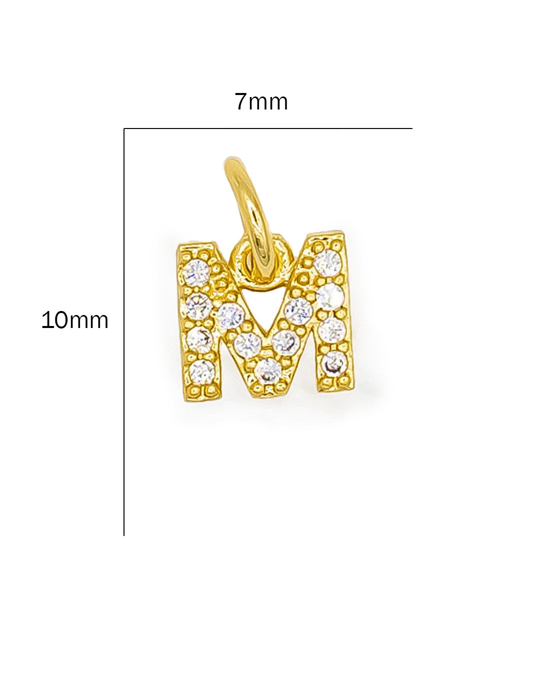 Letra circón blanco