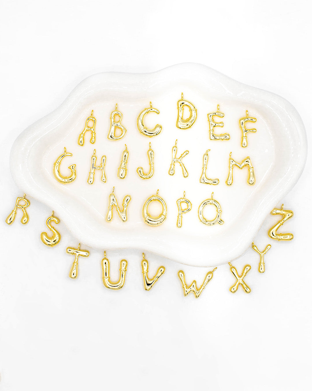 Letra chunky abstracta