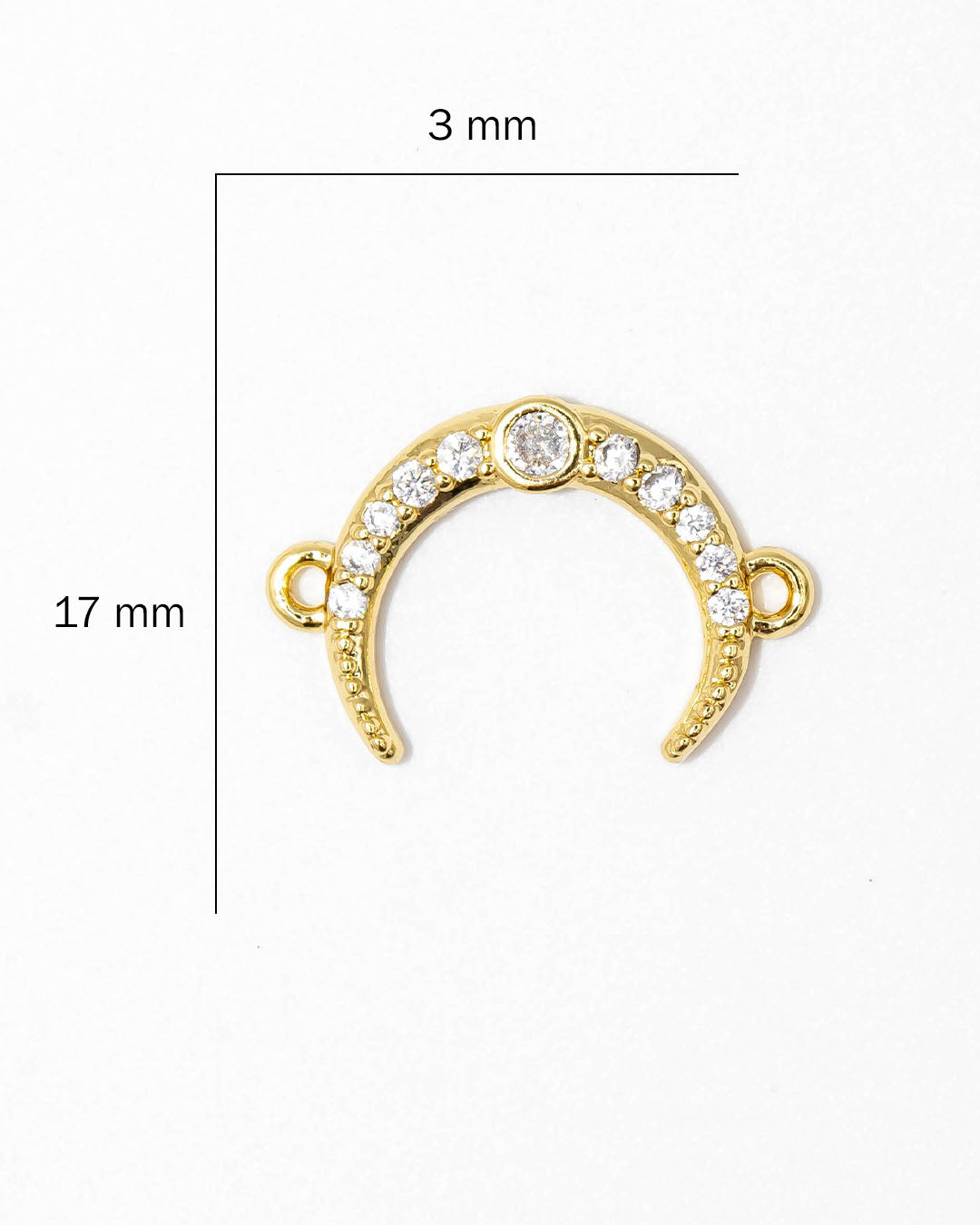 Dije pulsera luna