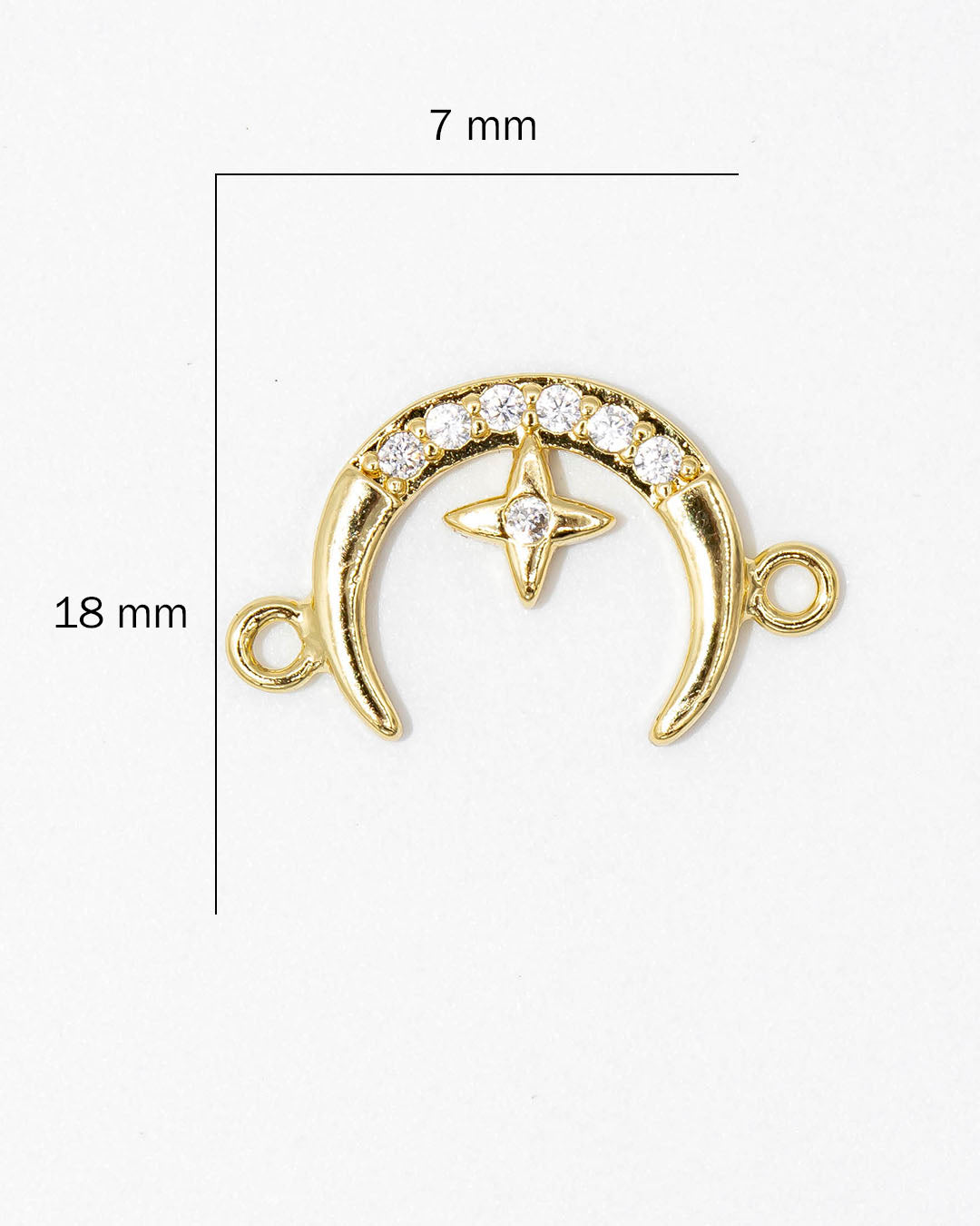 Dije pulsera luna