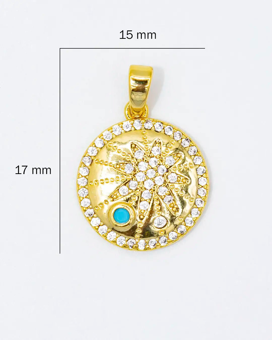 Dije estrella redonda