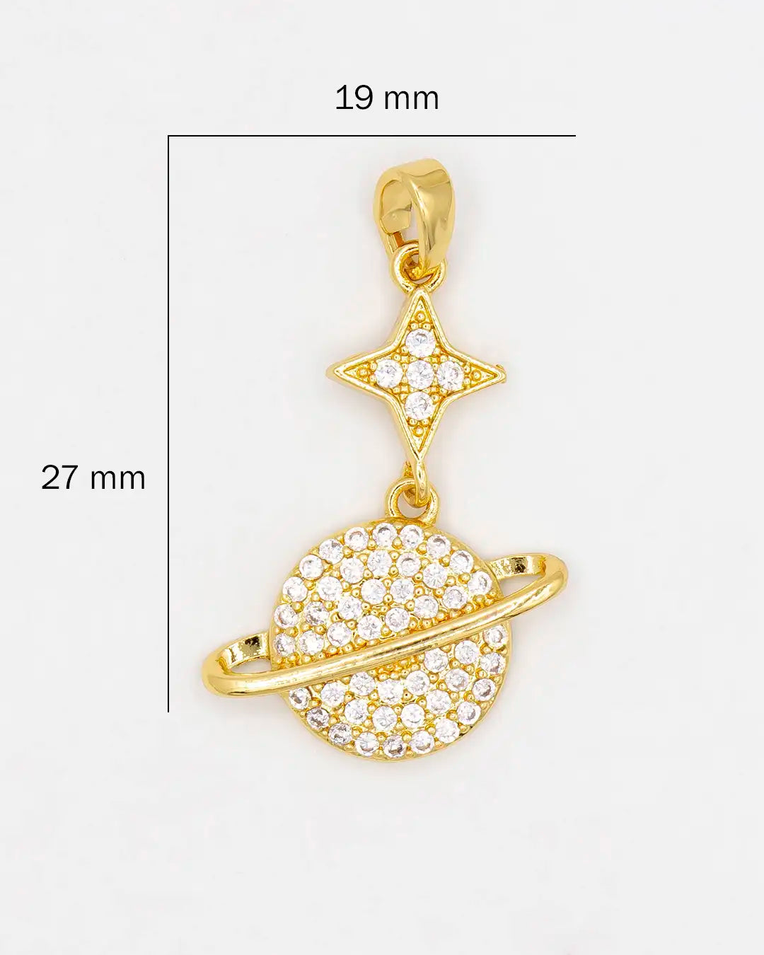 Dije planeta estrella colgante