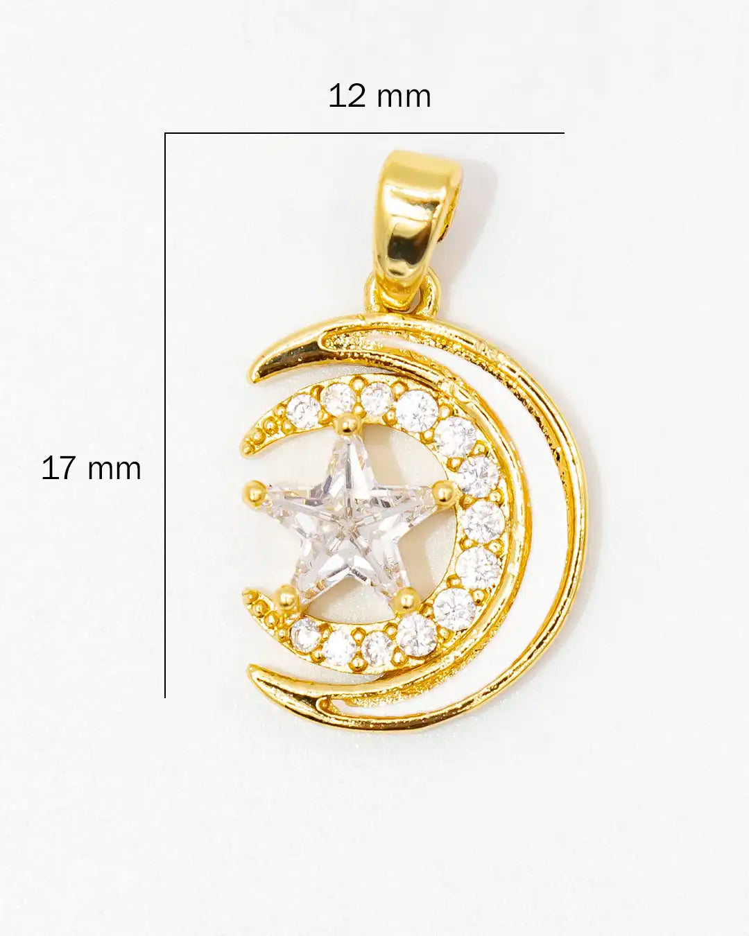 Dije luna con estrella