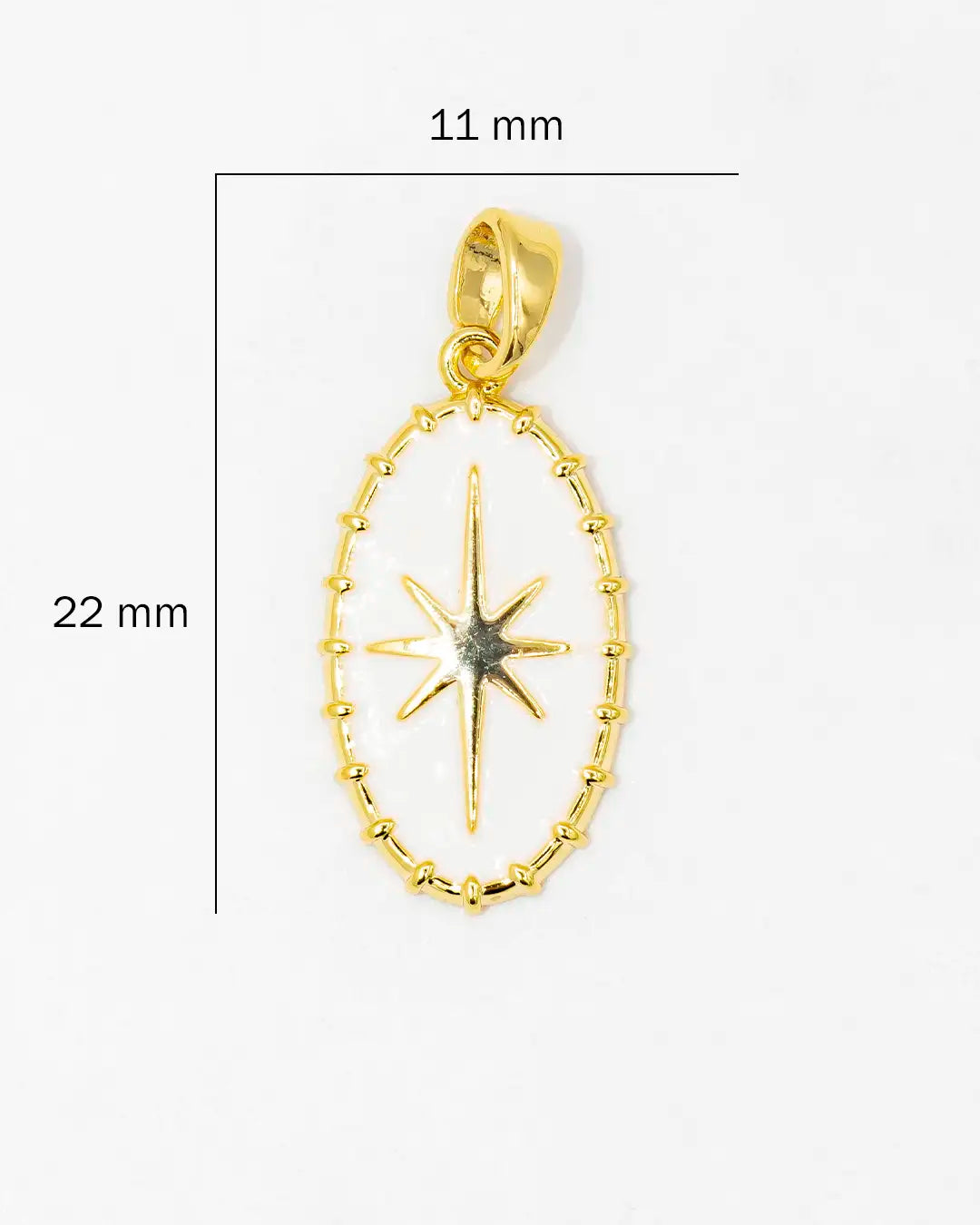 Dije estrella blanca