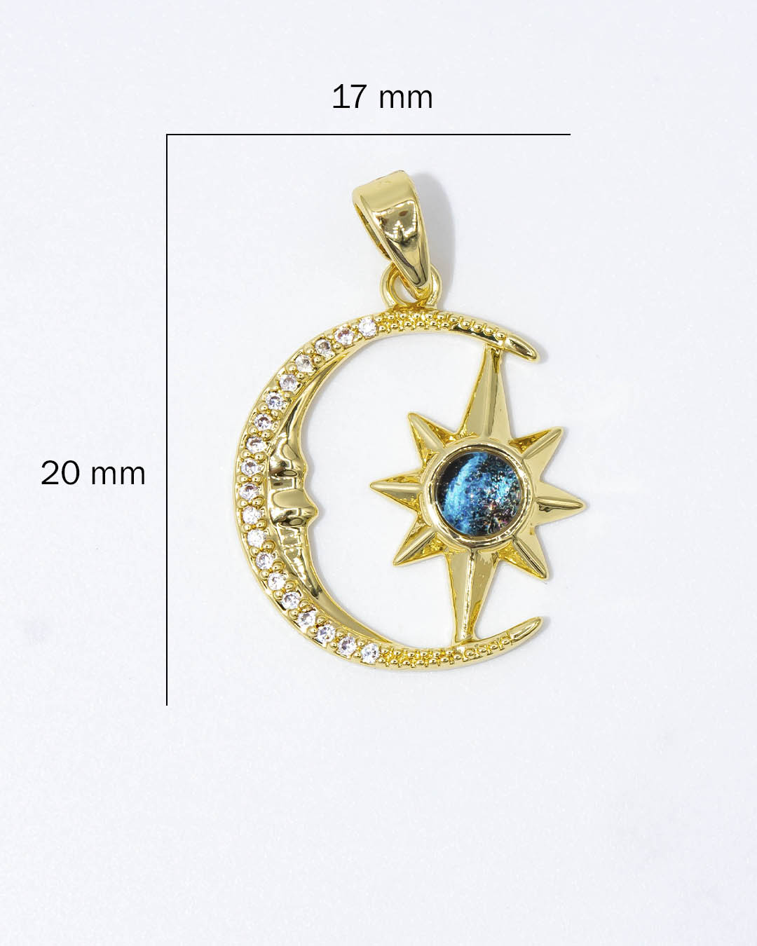 Dije luna y estrella