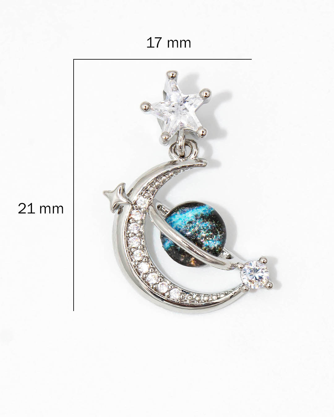 Dije media luna universo