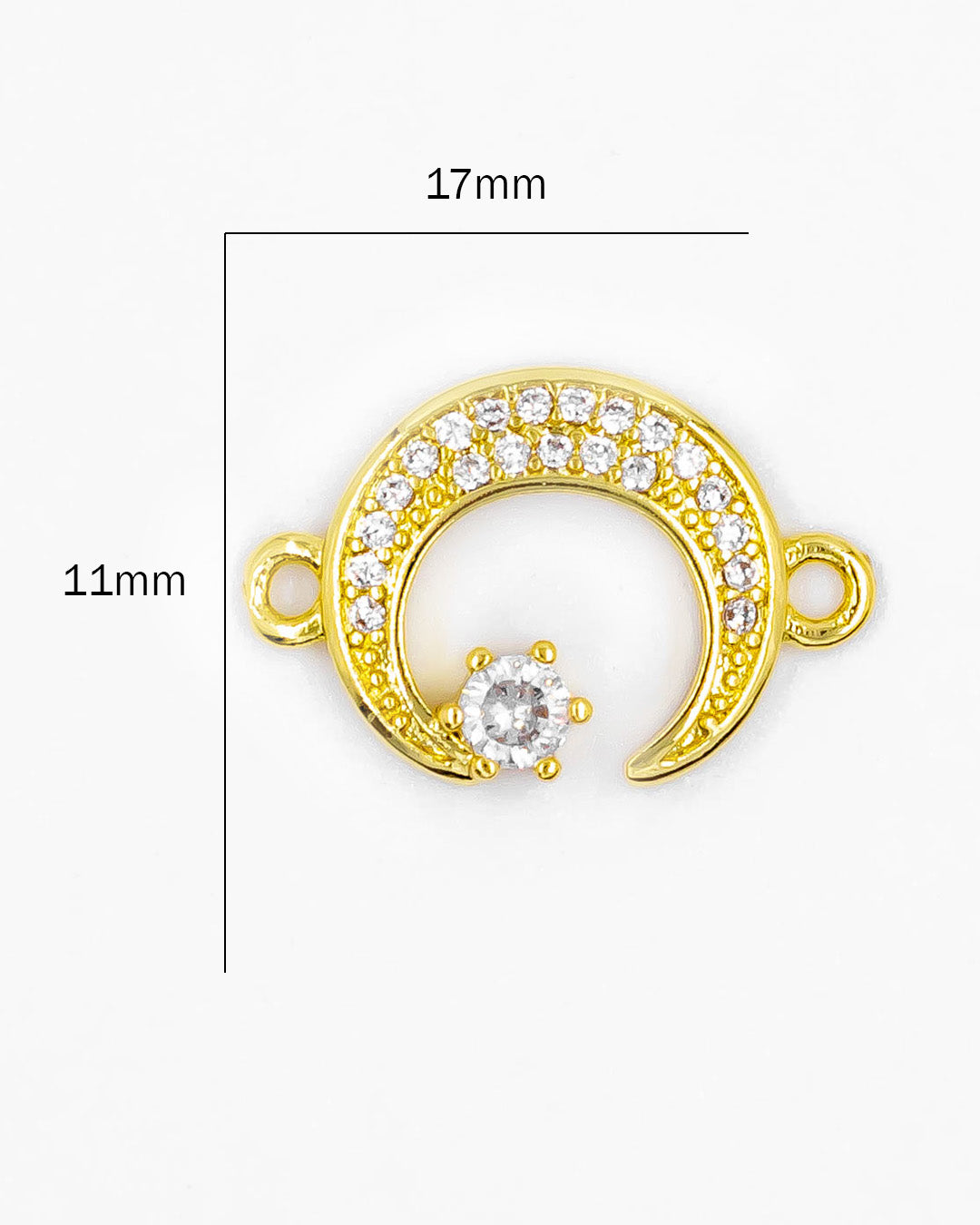 Dije luna con estrella pulsera