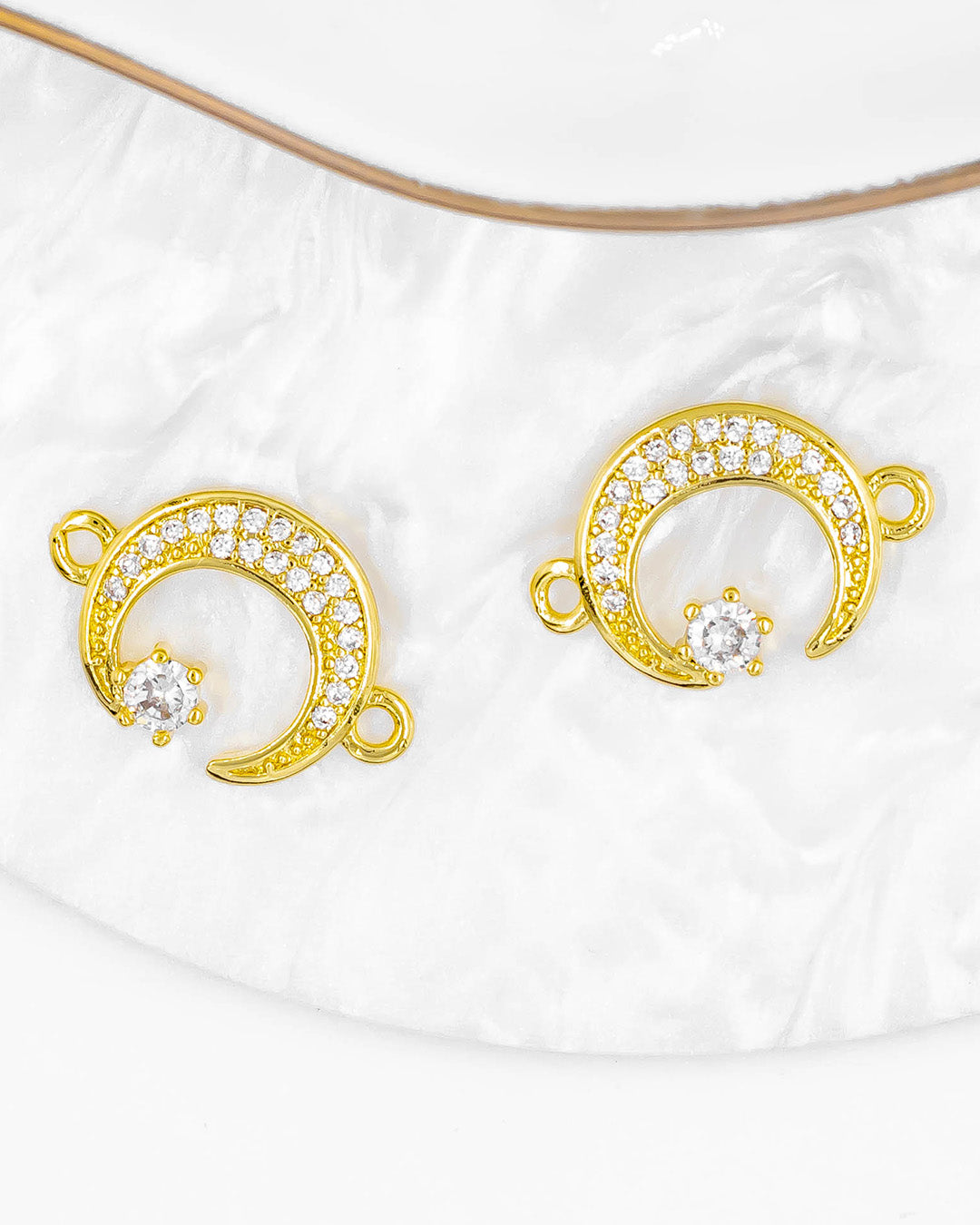 Dije luna con estrella pulsera