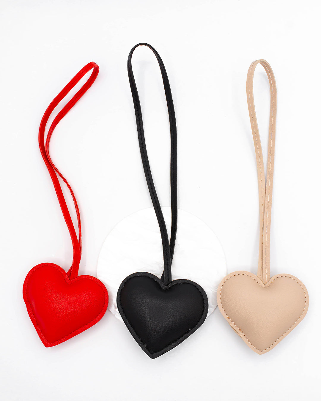 Llavero tejido corazón