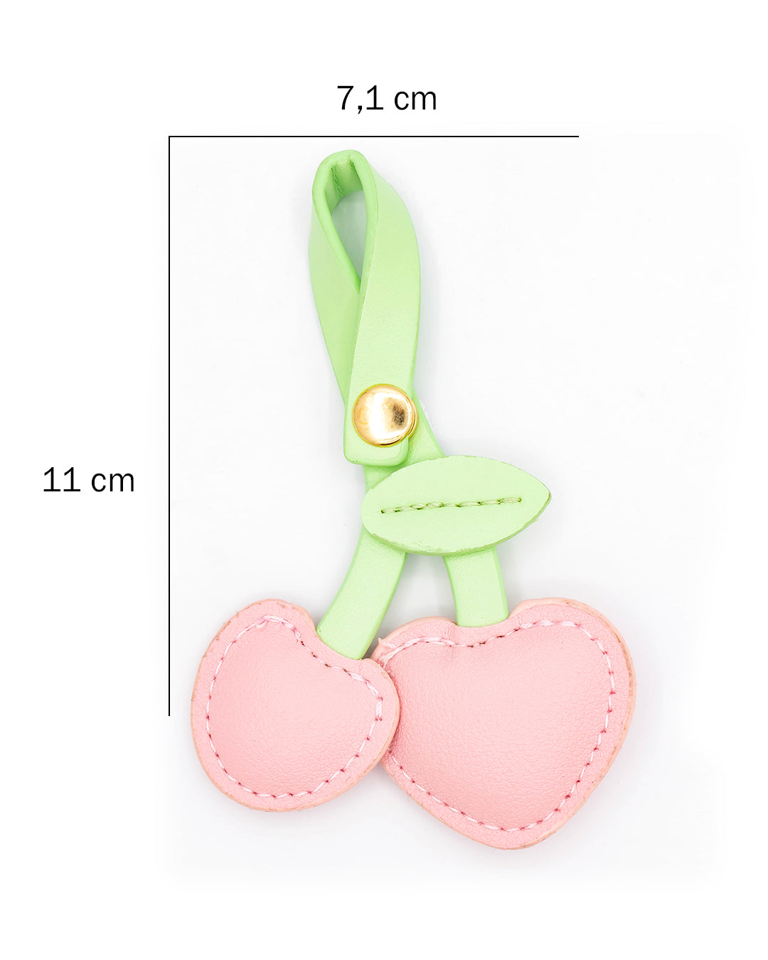 Llavero tejido cereza