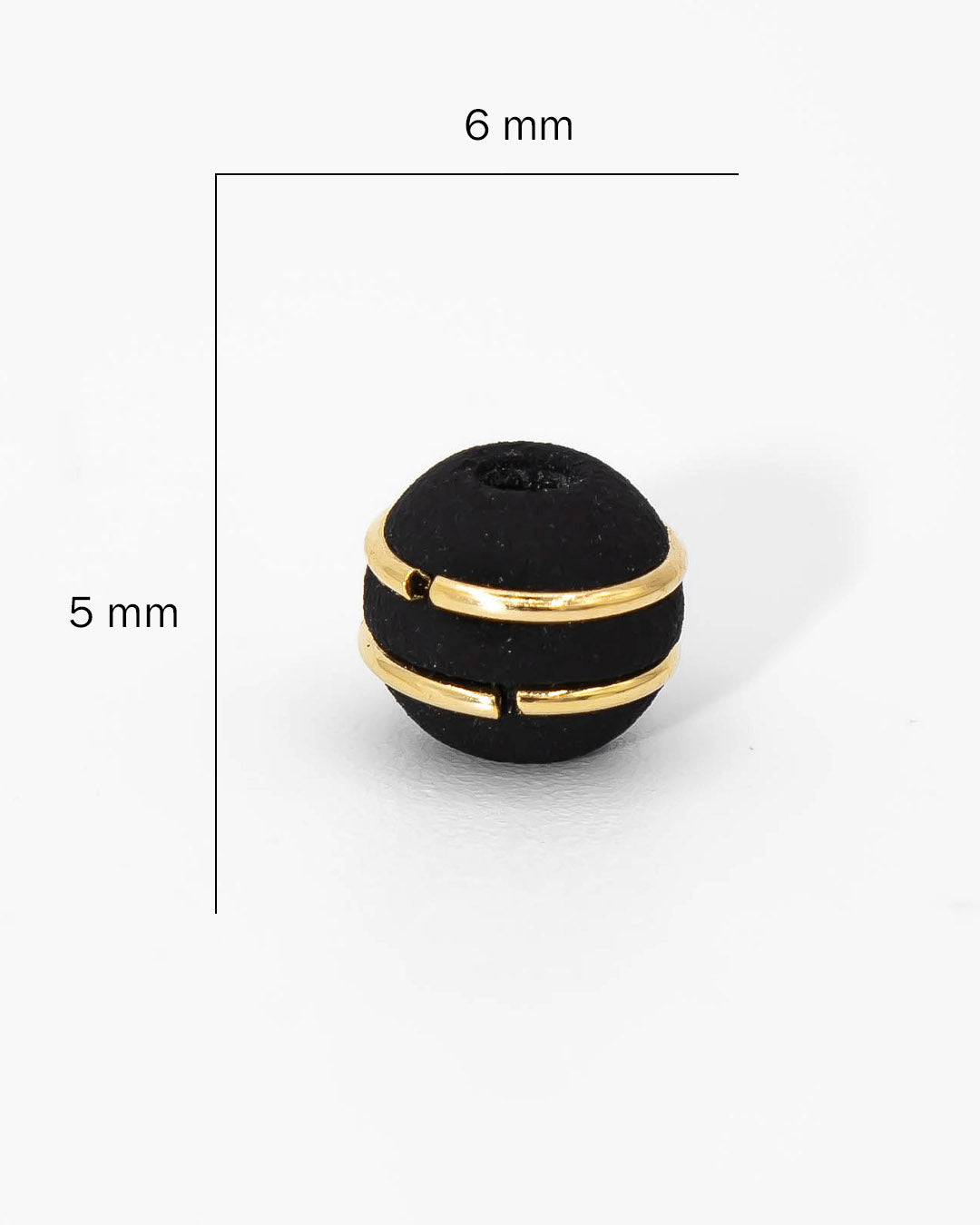 Oro laminado bola neopreno dos argollas