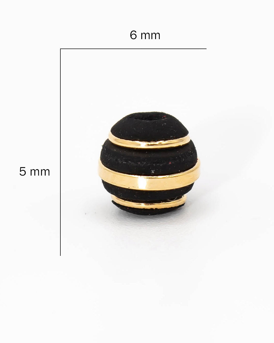 Oro laminado bola neopreno tres argollas