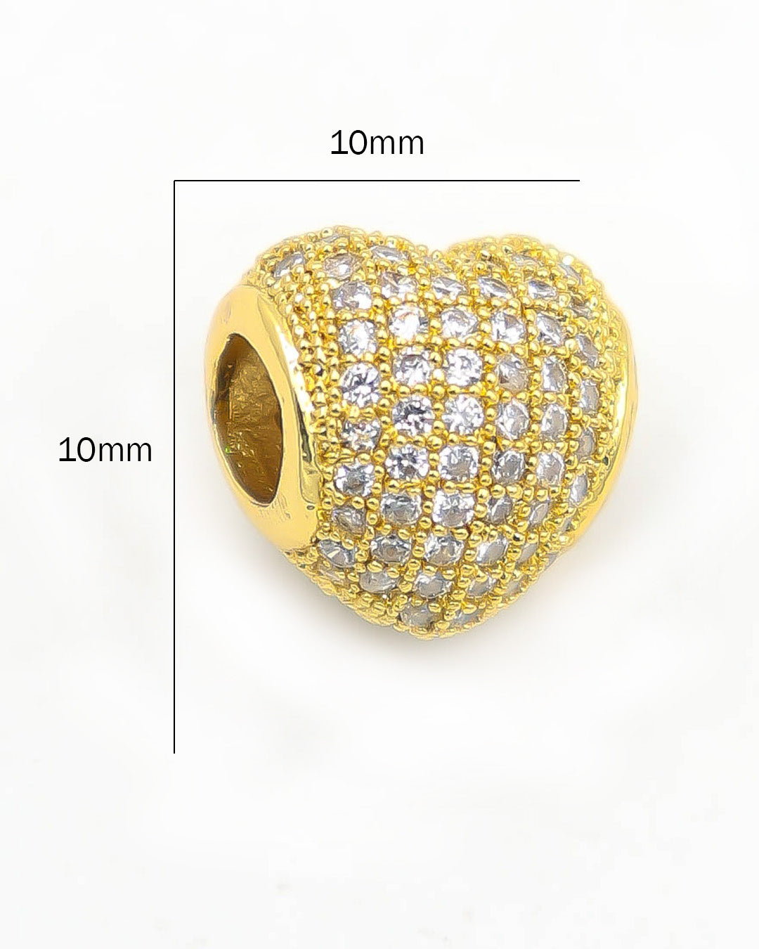 Dije pasador corazón