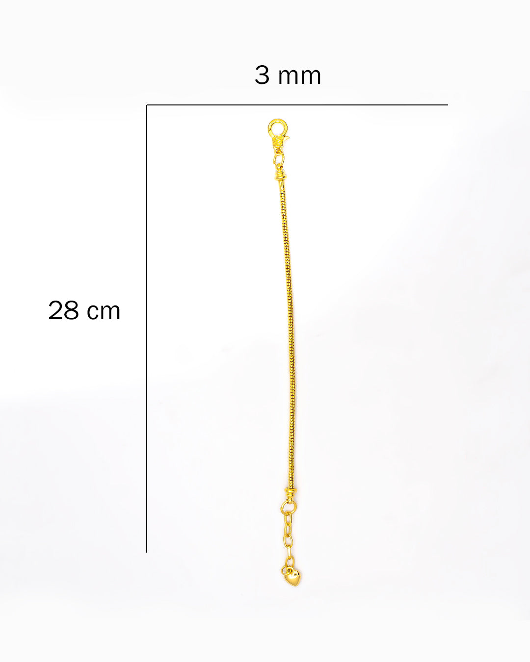 Pulsera extensión corazón