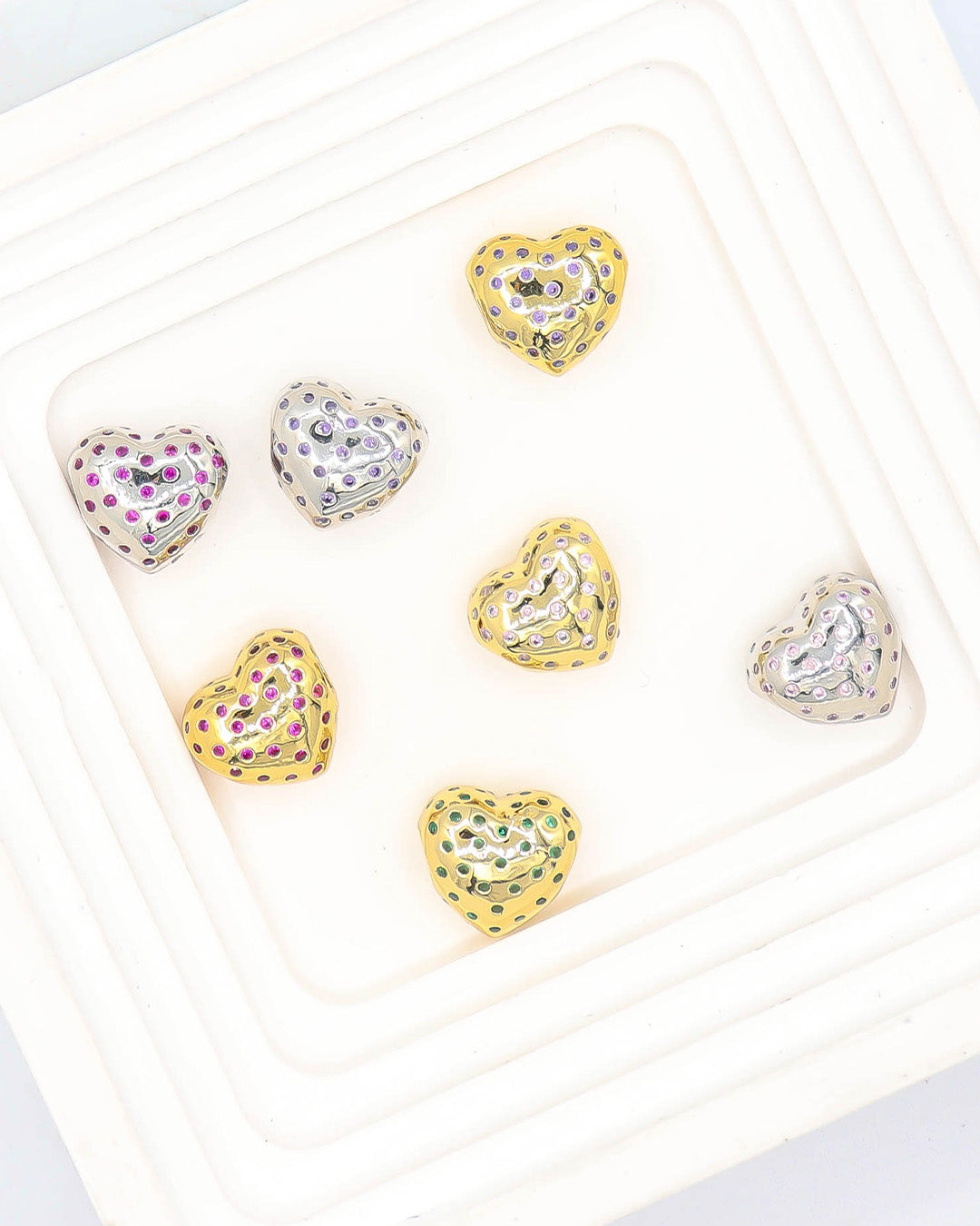 Dije pasador corazón