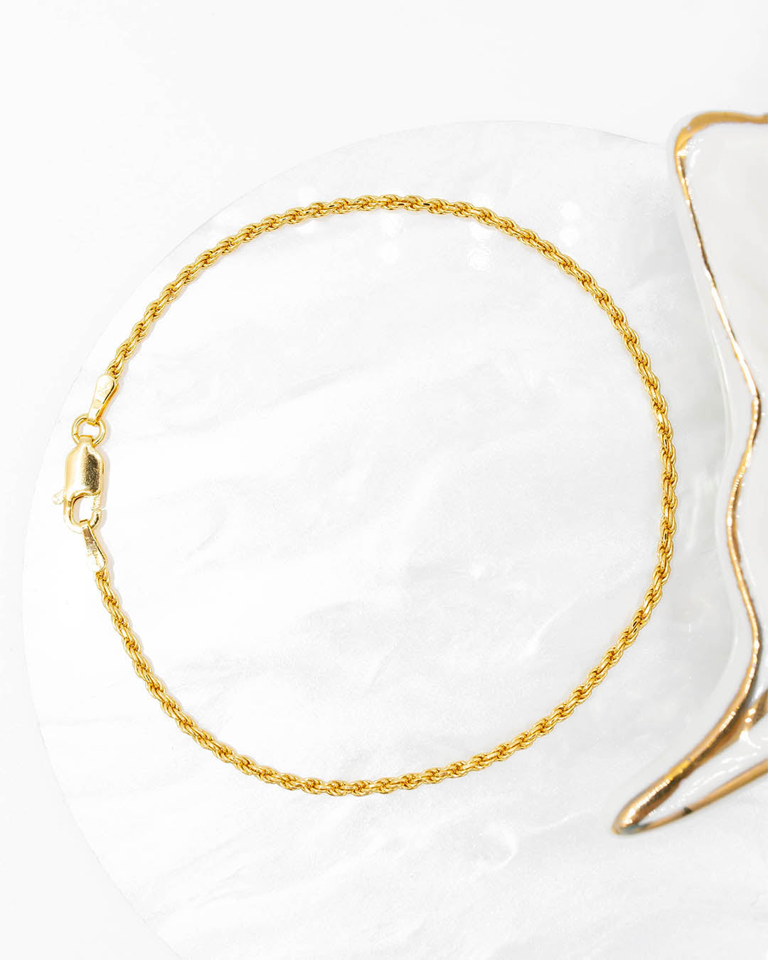 Oro laminado pulsera lazo