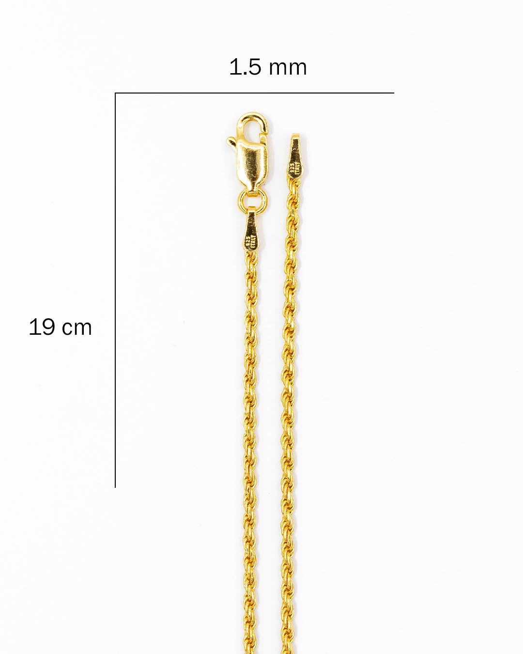 Oro laminado pulsera lazo