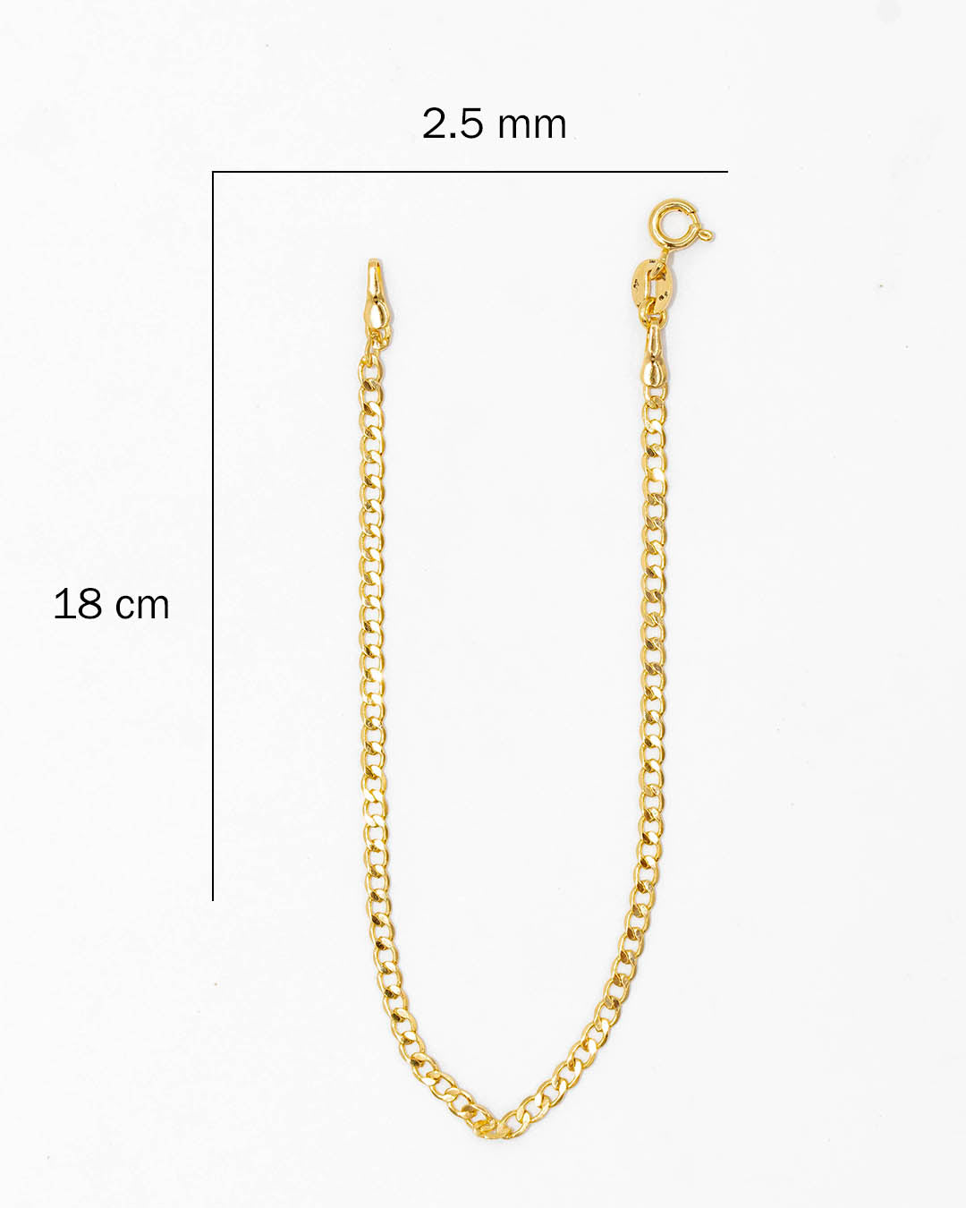 Oro laminado pulsera cubana