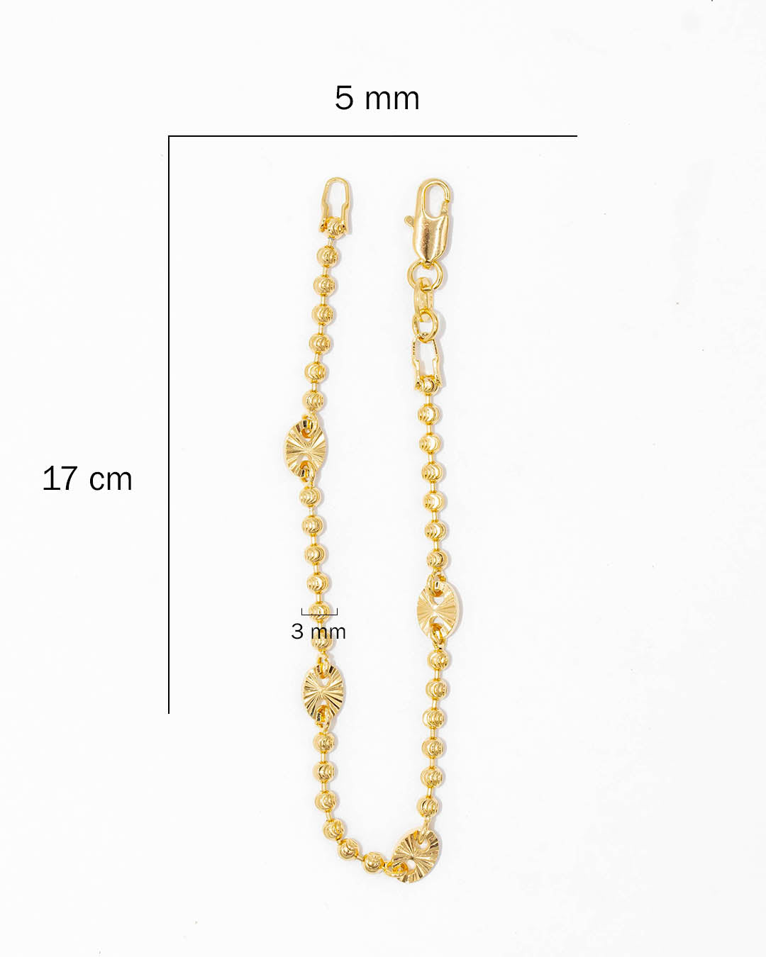 Oro laminado pulsera gc balín