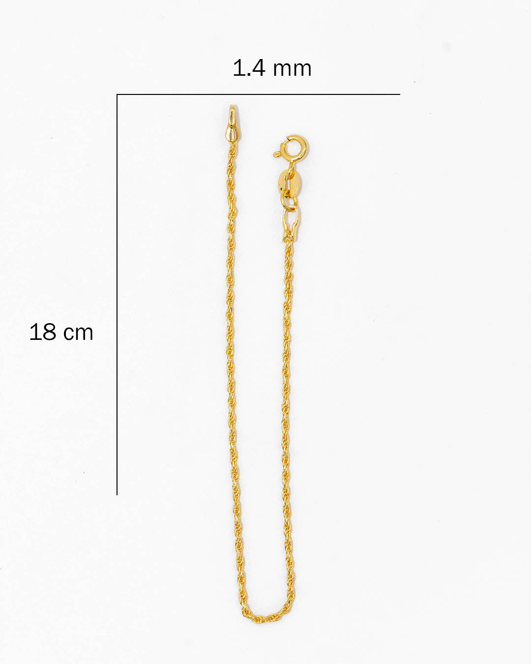 Oro laminado pulsera lazo