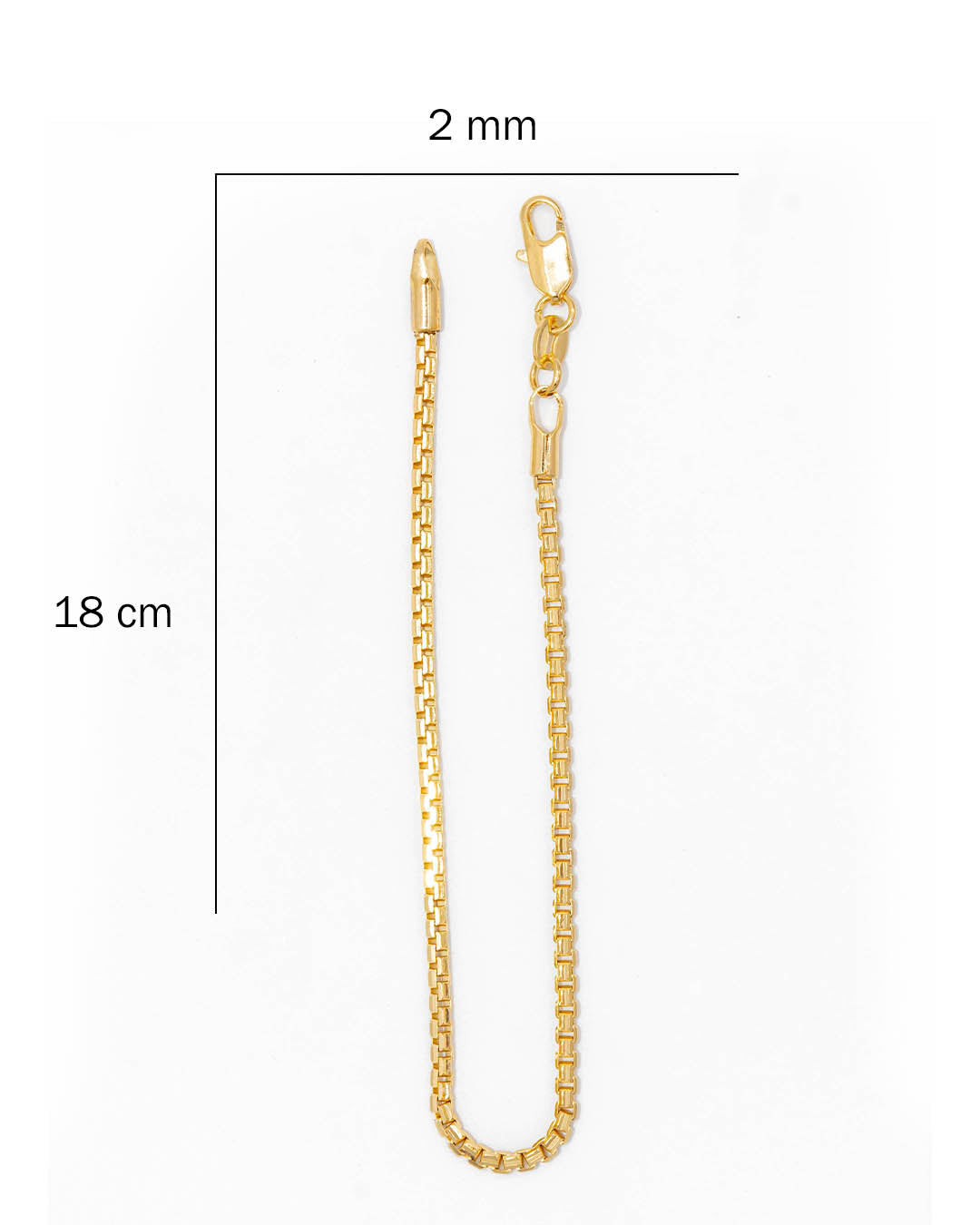 Oro laminado pulsera veneciana diamantada