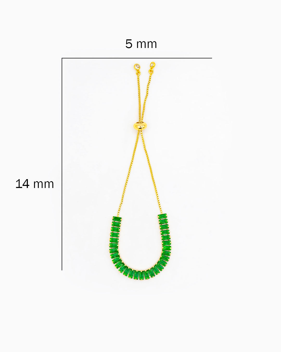 Pulsera strass verde