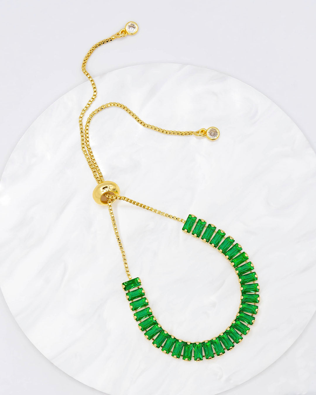 Pulsera strass verde