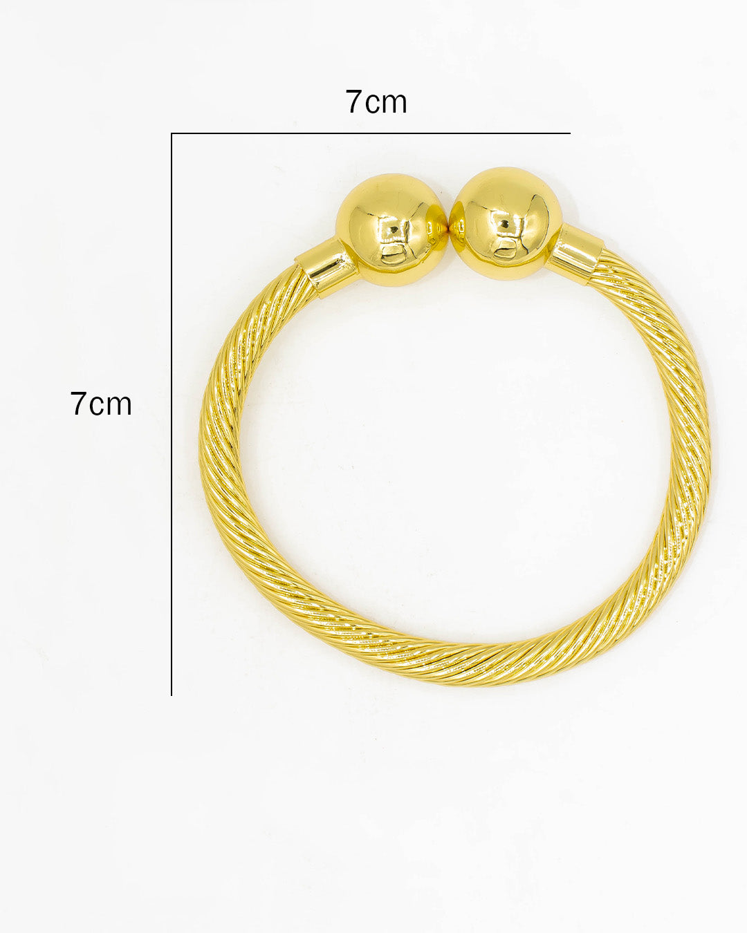 Brazalete entorchado con balines