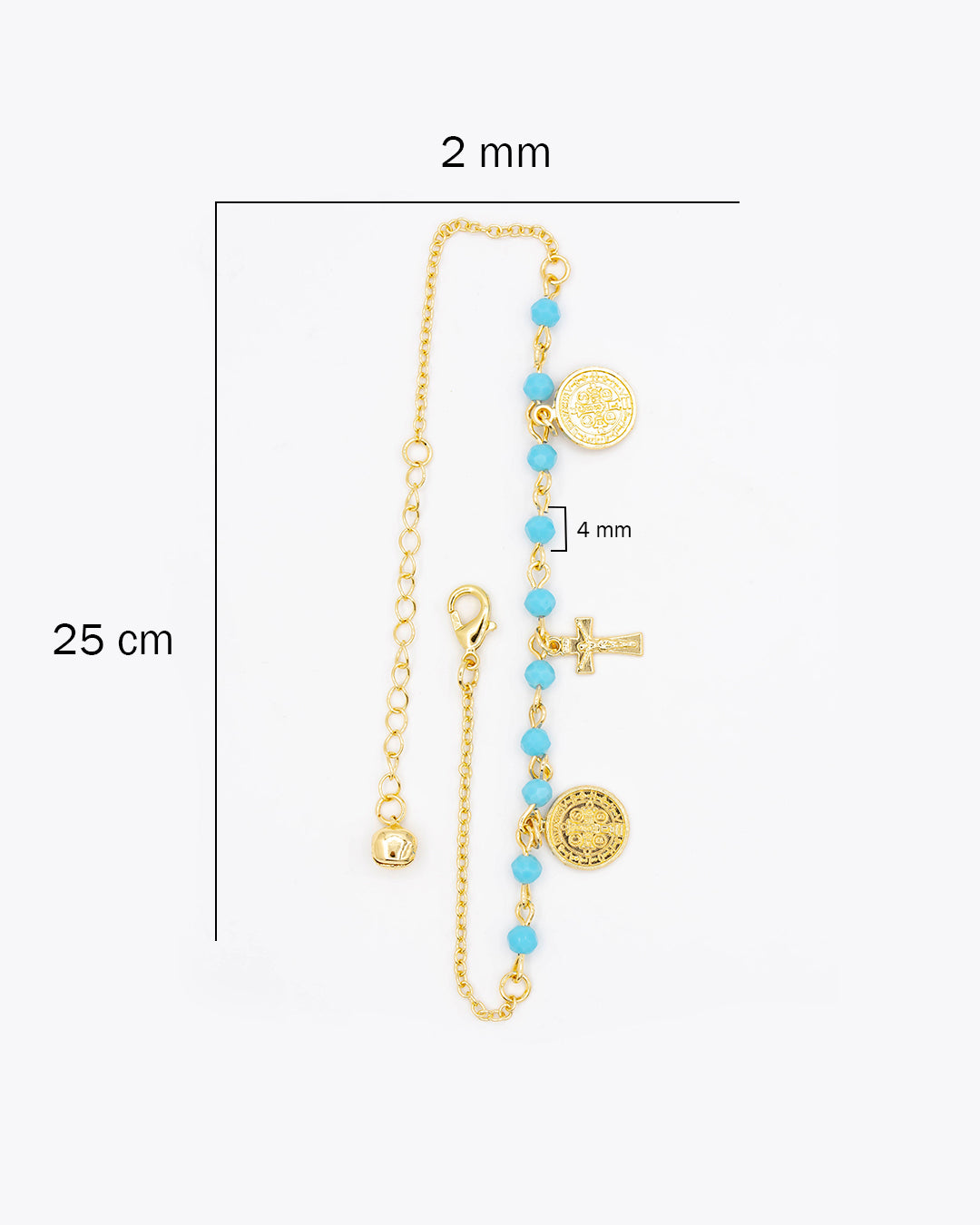 Pulsera tobillera denario