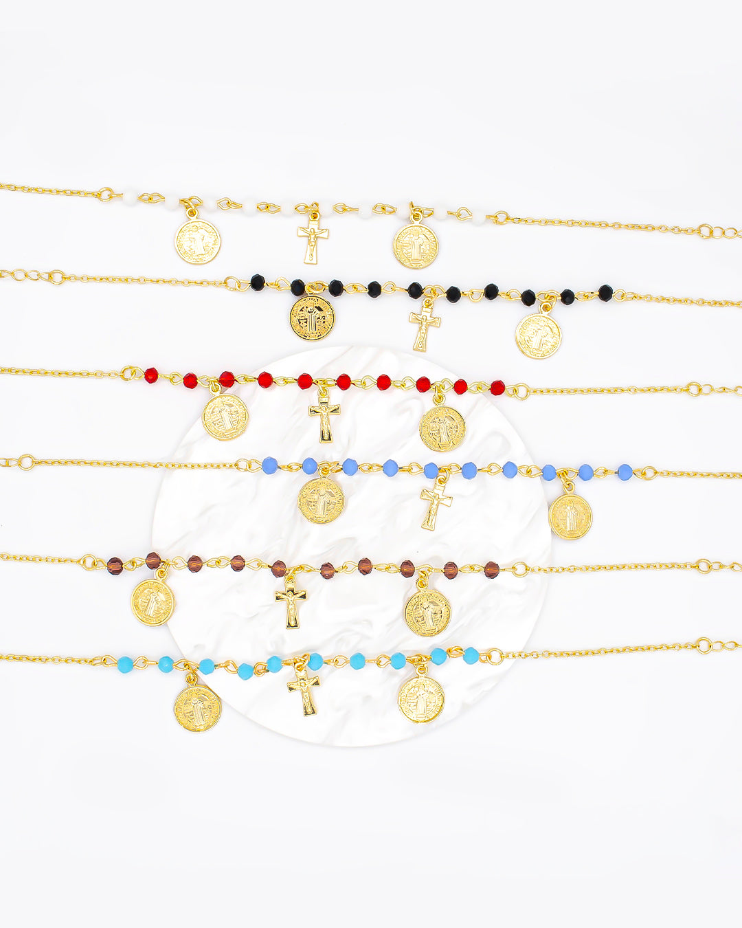 Pulsera tobillera denario