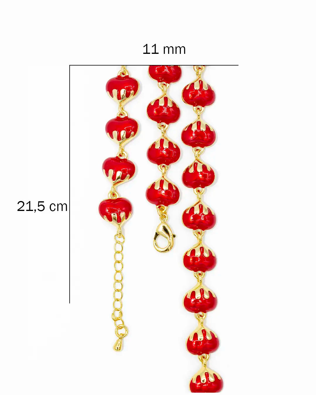 Pulsera corazón derretido