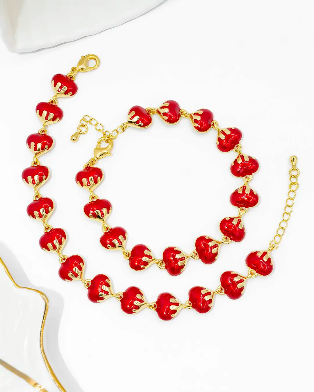 Pulsera corazón derretido