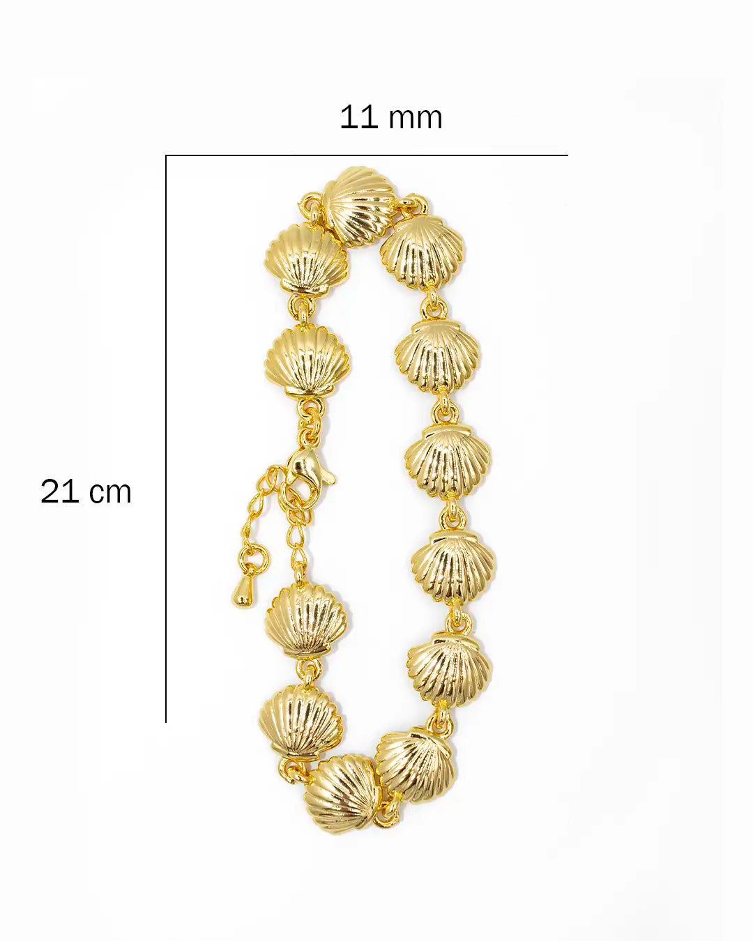 Pulsera concha seguida