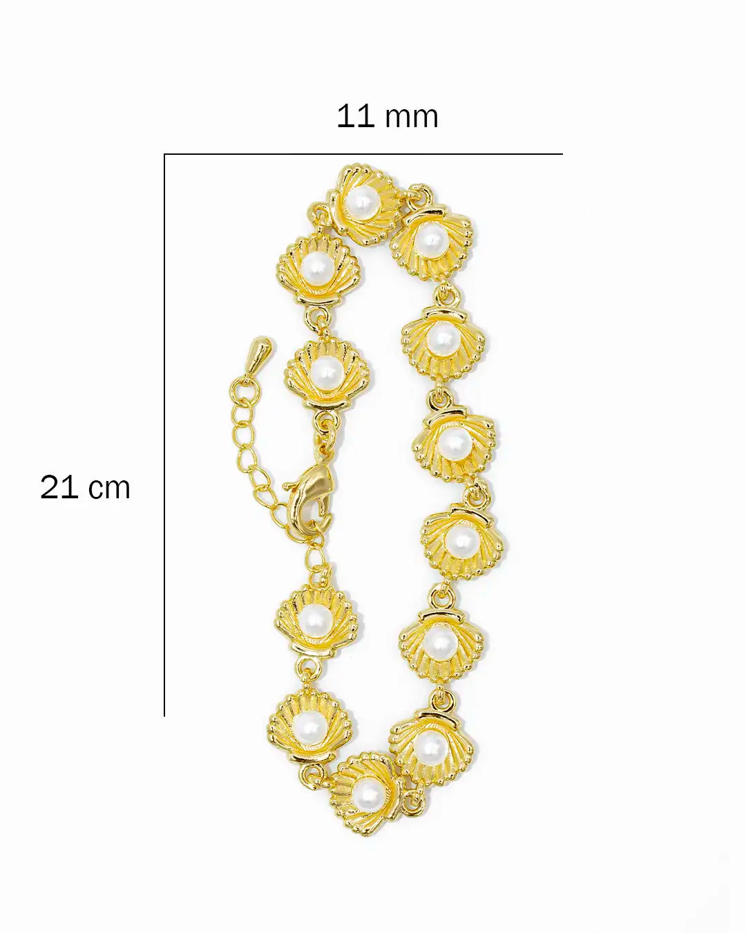 Pulsera concha perla