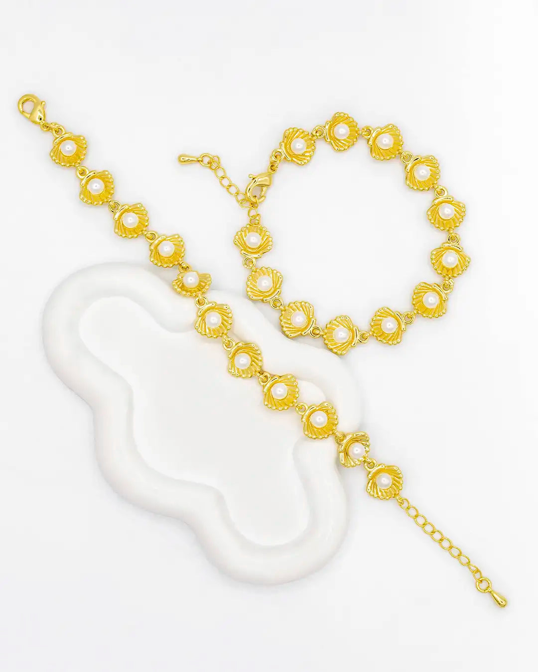 Pulsera concha perla