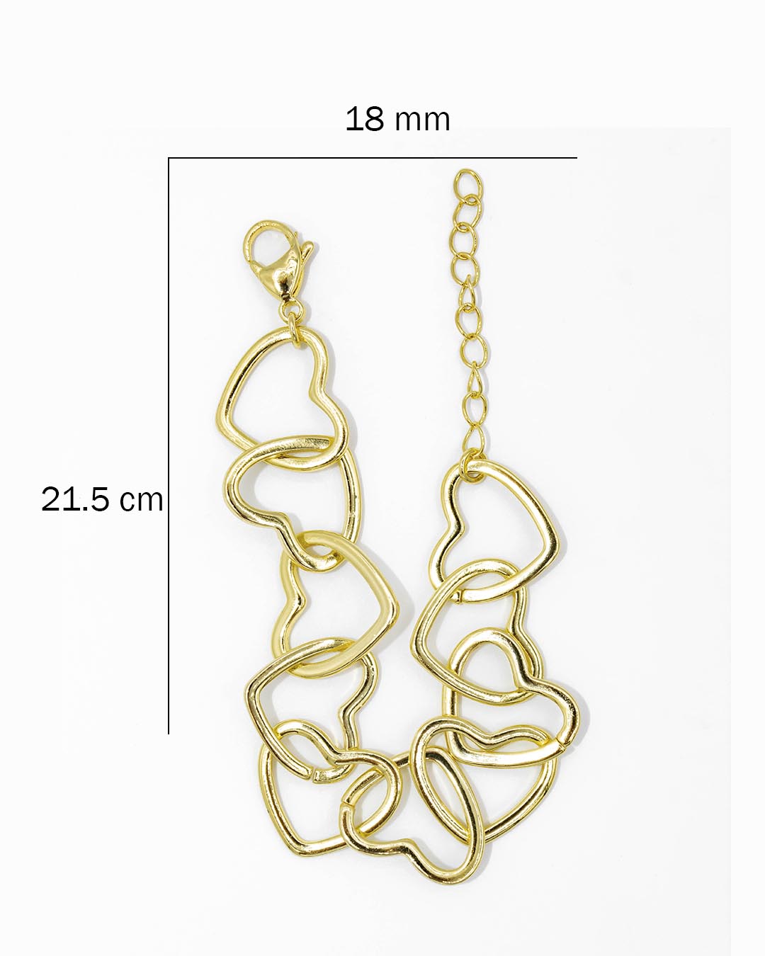 Pulsera corazón grande