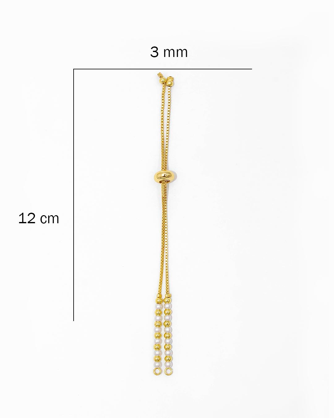 Pulsera ensamble perla balín 3mm