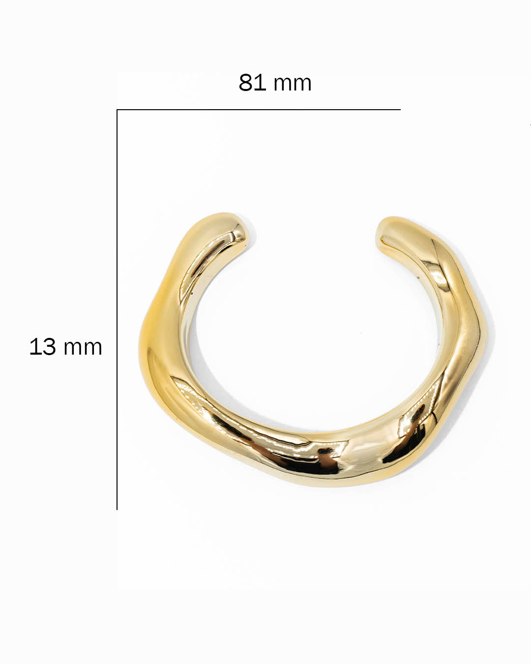 Brazalete grueso dorado