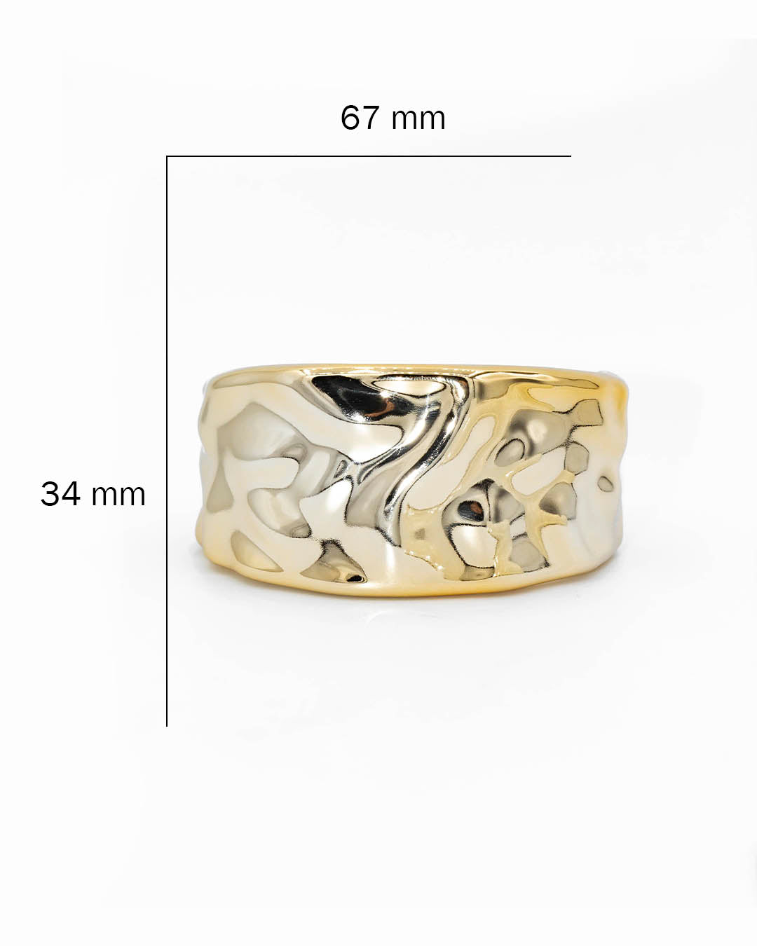 Brazalete grueso dorado