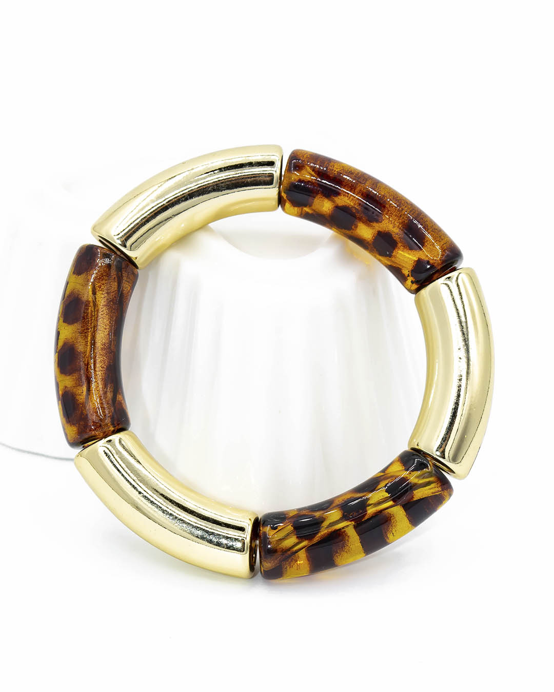 Pulsera con resina carey