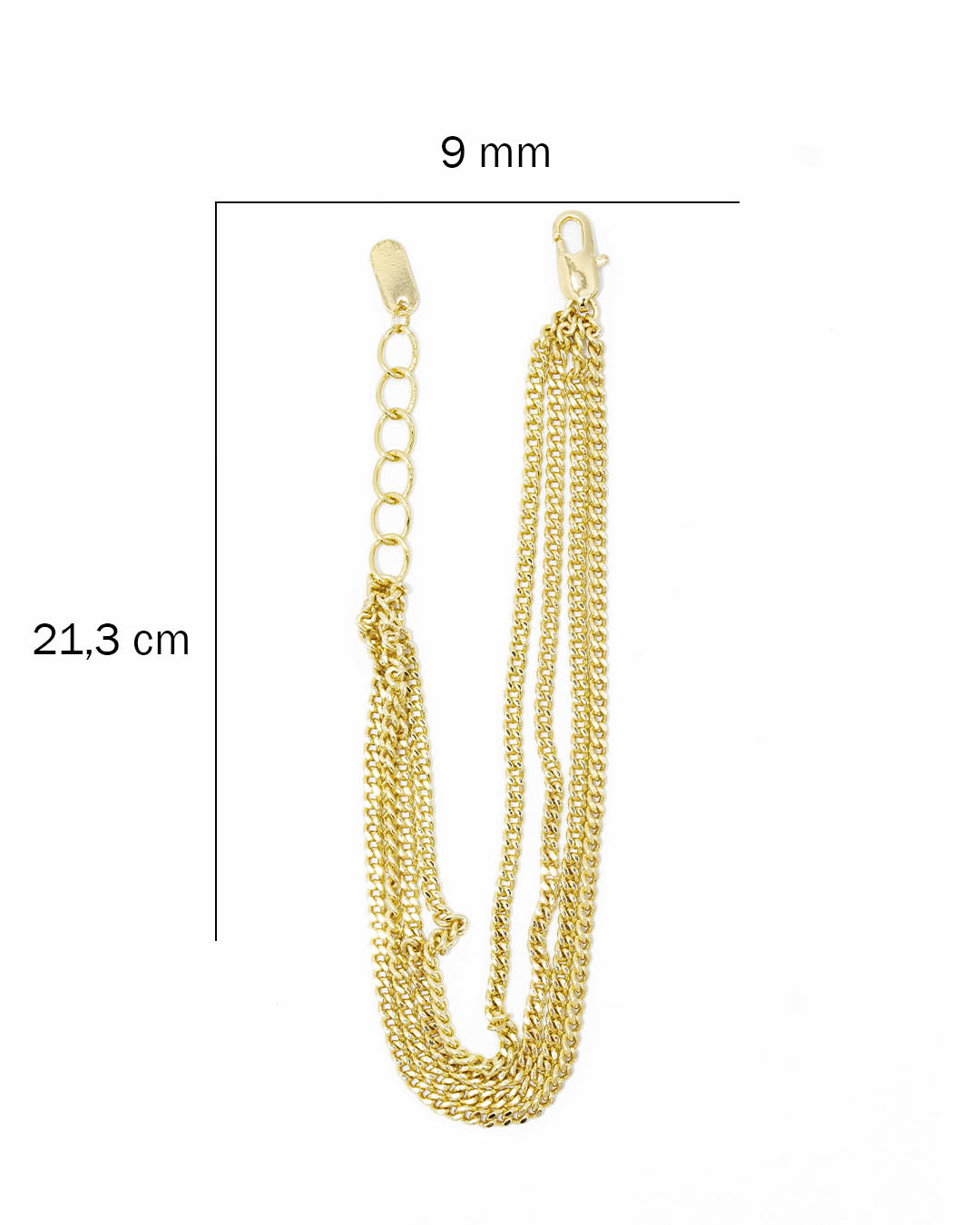 Pulsera cubana triple