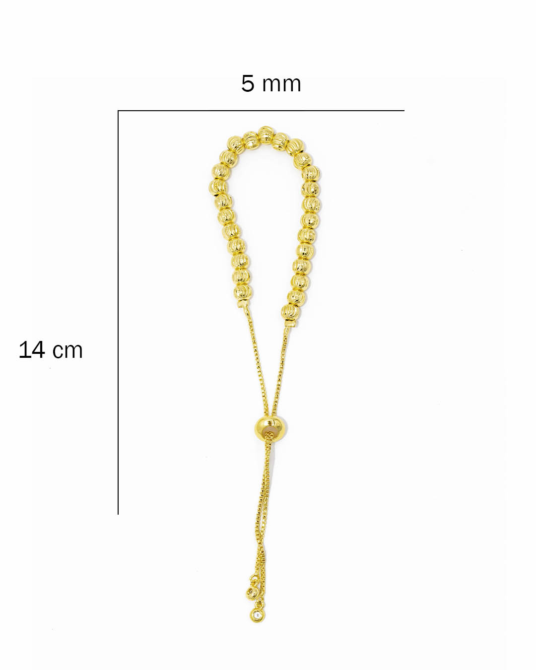 Pulsera balín diamantado