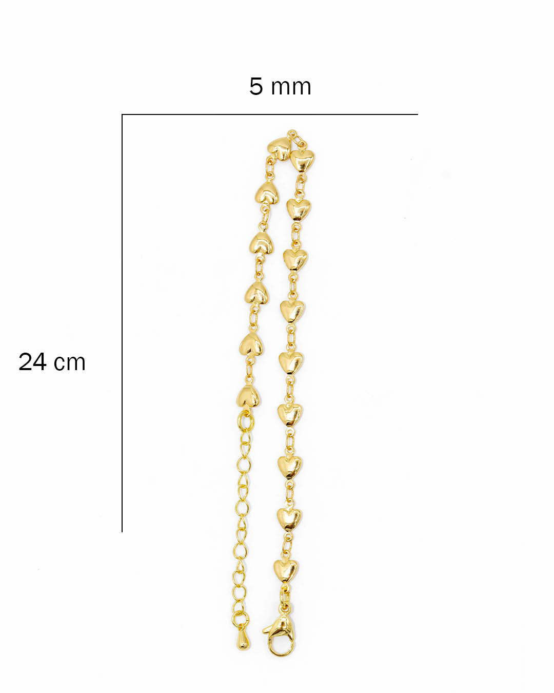 Pulsera corazón seguido