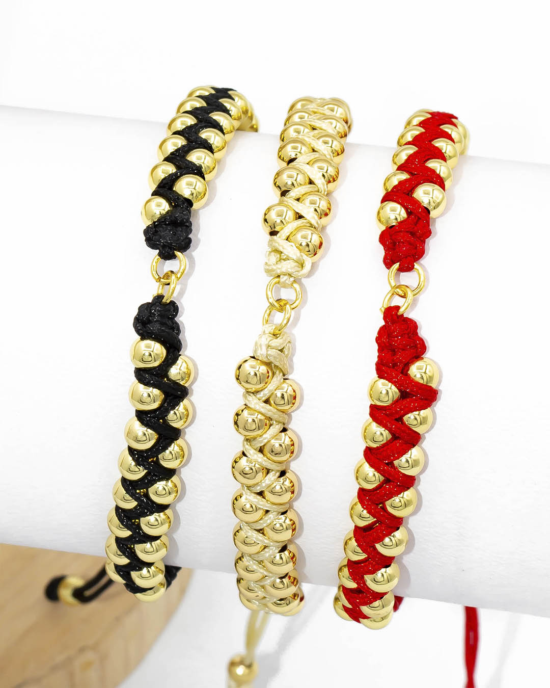 Pulsera ensamble balines lisos