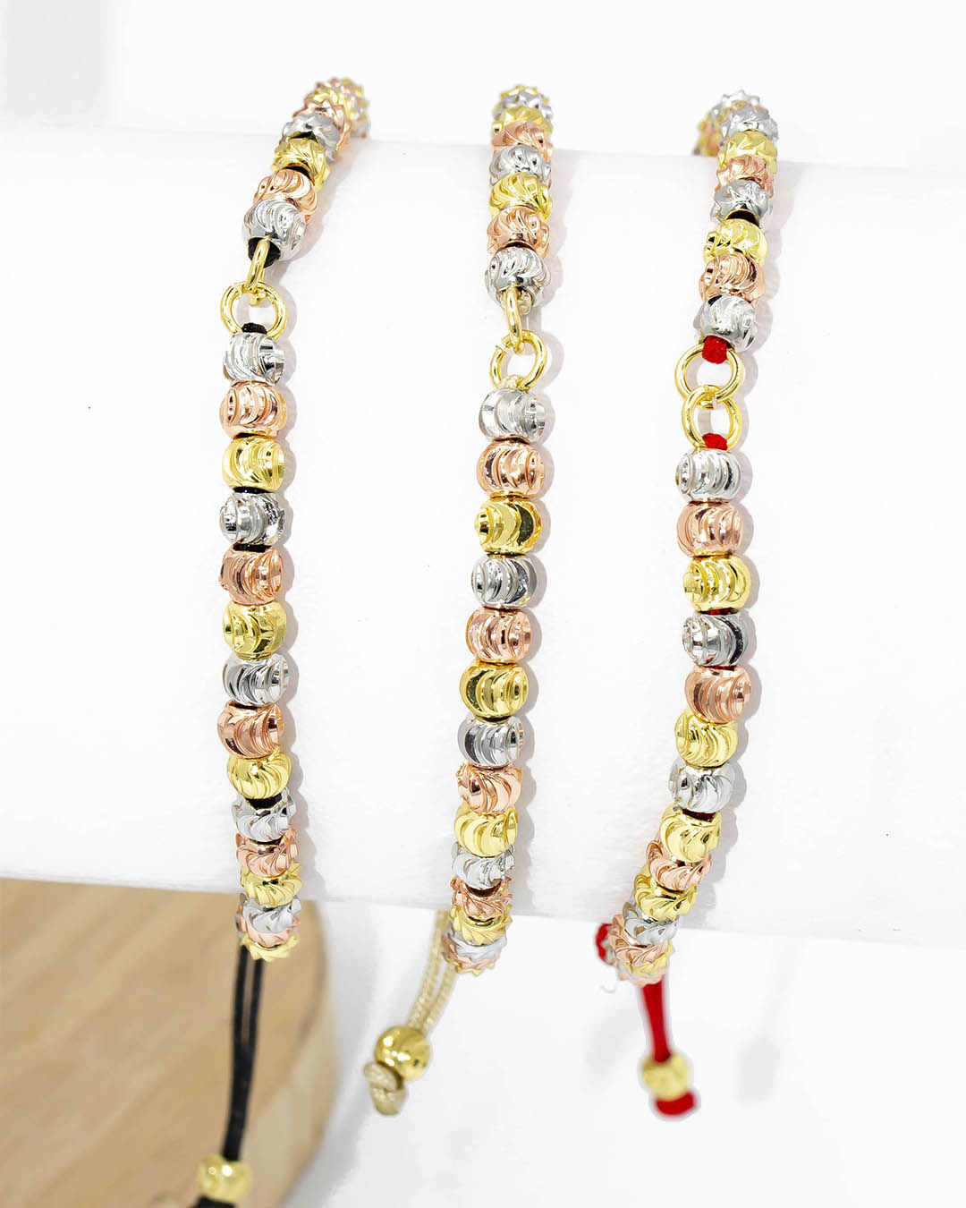 Pulsera ensamble balines 3 colores
