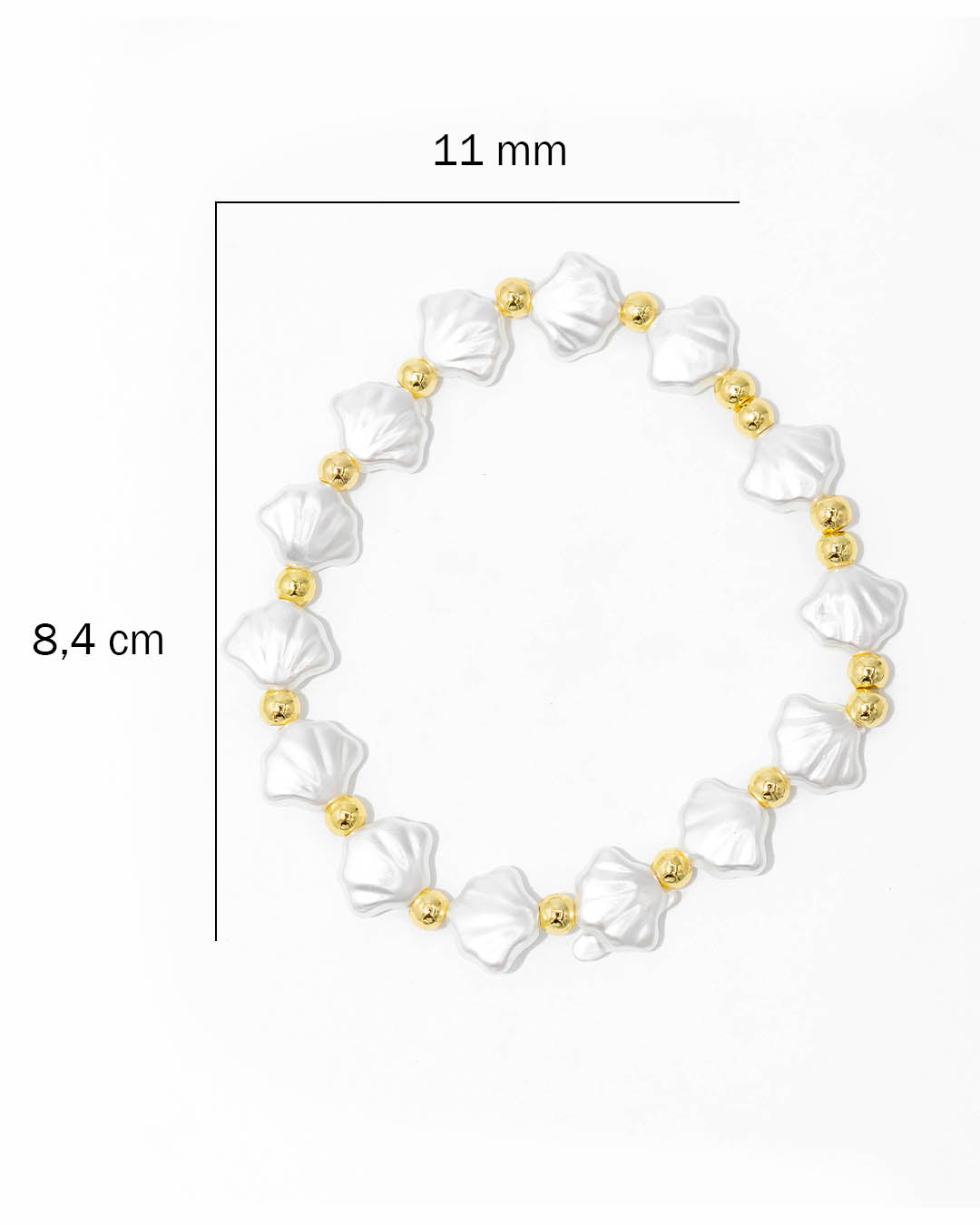 Pulsera concha perla