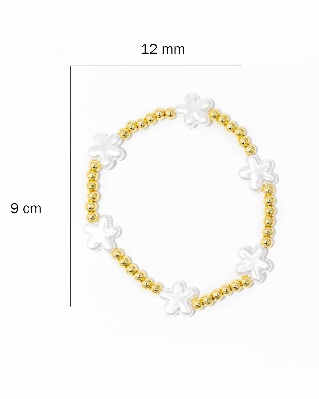 Pulsera perla estrella balín