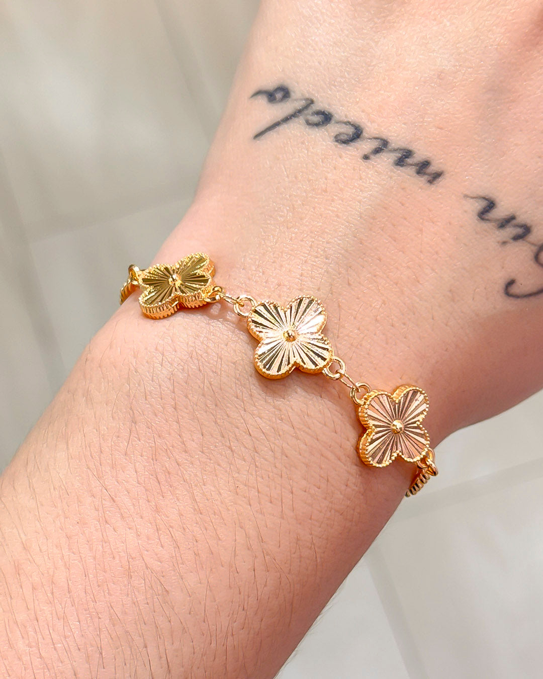 Pulsera trébol x3